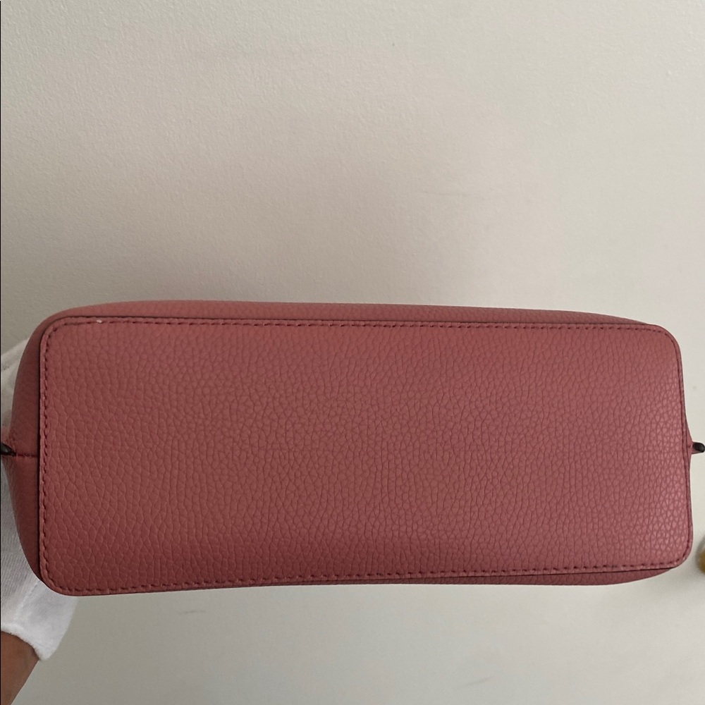 SOLD!Michael Kors Emilia Small Pebbled Leather Satchel Bag in Rose, Retails $498 - Picture 12 of 17